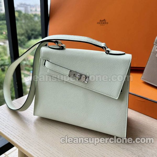 Shoulder bag replica details and pricing Bubble green Hermes cowhide women 5