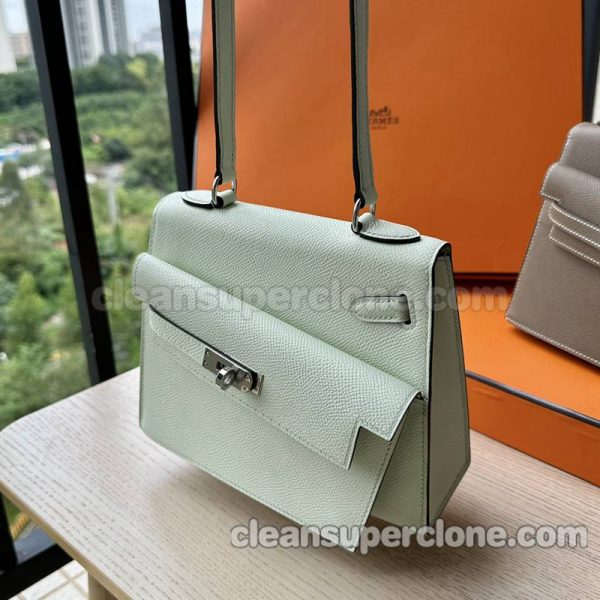 Shoulder bag replica details and pricing Bubble green Hermes cowhide women 8