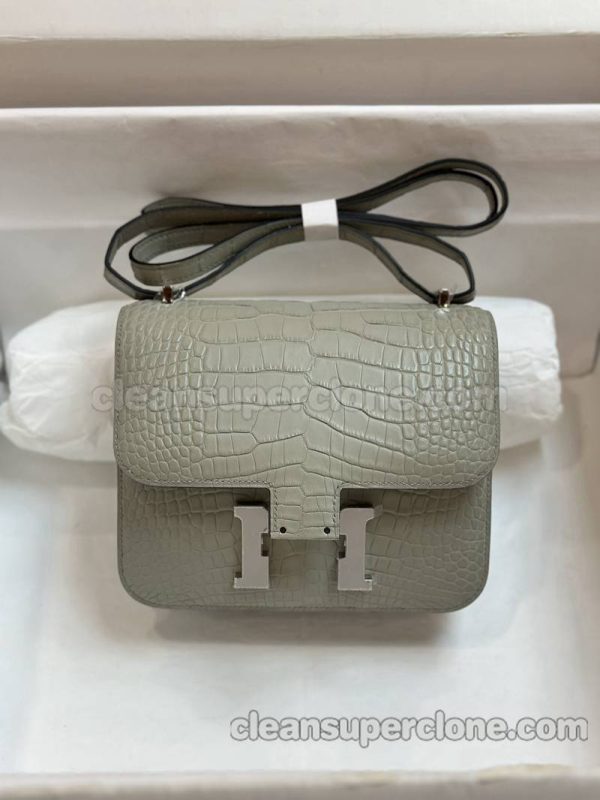 Hermes bag Super Clone picture and price Pearl grey Shoulder Crossbody cowhide women 5