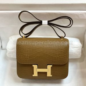 Shoulder bag replica details and pricing brown Hermes Crossbody cowhide women