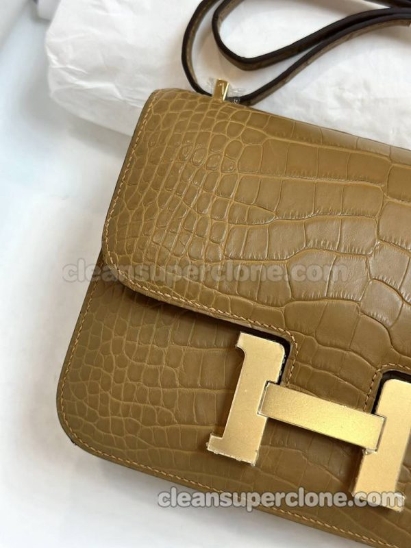 Shoulder bag replica details and pricing brown Hermes Crossbody cowhide women 6