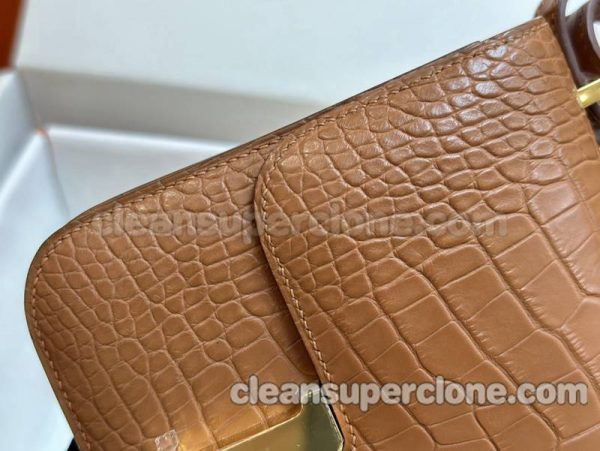 Hermes bag Super Clone picture and price Gold brown Shoulder Crossbody cowhide women 8