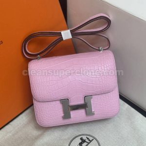 Shoulder bag replica details and pricing sakura pink Hermes Crossbody cowhide women