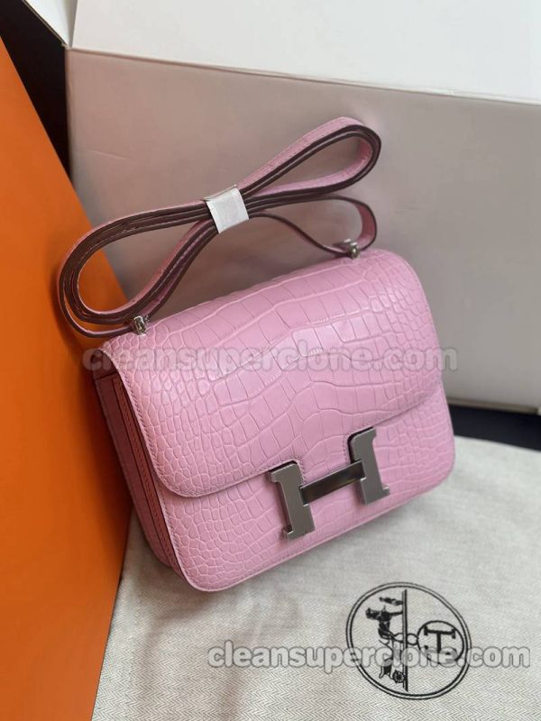 Shoulder bag replica details and pricing sakura pink Hermes Crossbody cowhide women 2