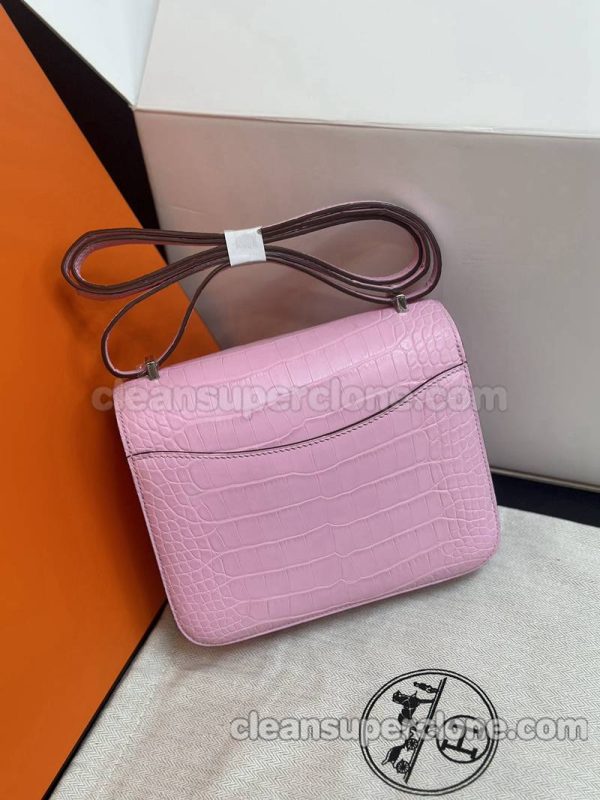 Shoulder bag replica details and pricing sakura pink Hermes Crossbody cowhide women 3