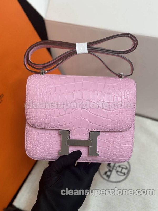 Shoulder bag replica details and pricing sakura pink Hermes Crossbody cowhide women 4