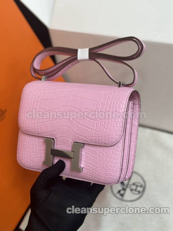 Shoulder bag replica details and pricing sakura pink Hermes Crossbody cowhide women 6