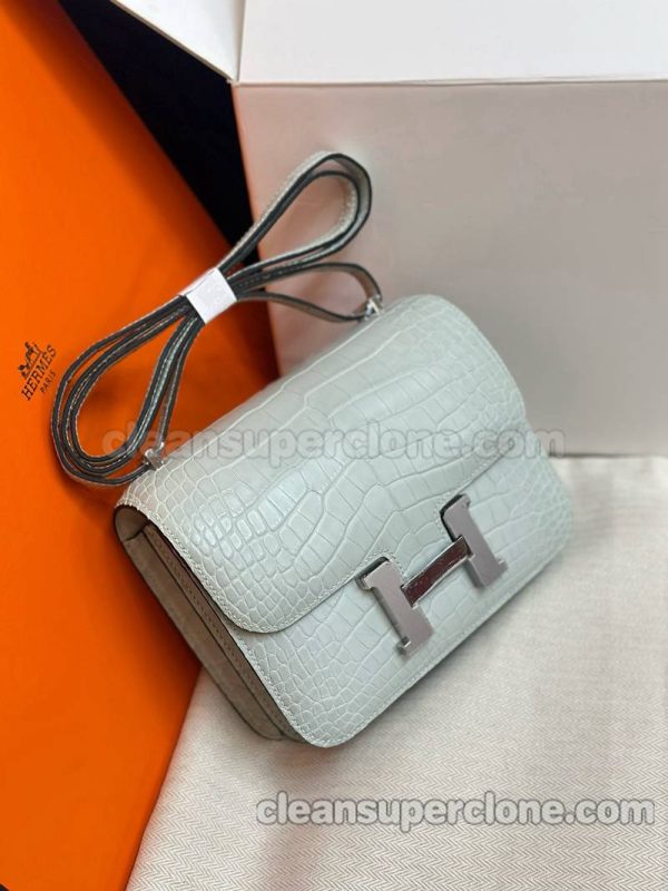 Shoulder bag replica details and pricing Crystal grey Hermes Crossbody Alligator women 2