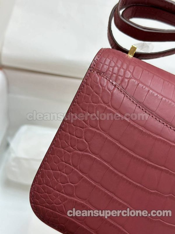 Alligator bag 1:1 Copy description and price Rose Hermes Shoulder Crossbody women 2