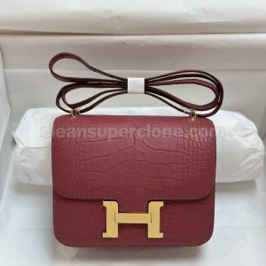 Alligator bag 1:1 Copy description and price Rose Hermes Shoulder Crossbody women 6