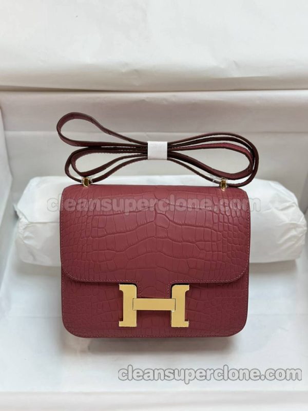 Alligator bag 1:1 Copy description and price Rose Hermes Shoulder Crossbody women 6