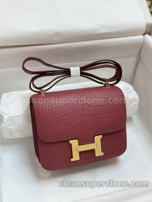 Alligator bag 1:1 Copy description and price Rose Hermes Shoulder Crossbody women 7