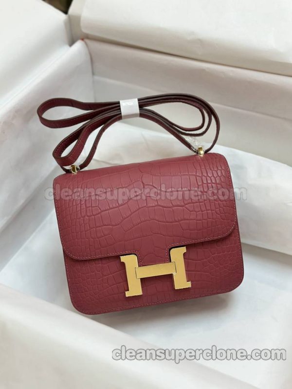 Alligator bag 1:1 Copy description and price Rose Hermes Shoulder Crossbody women 8