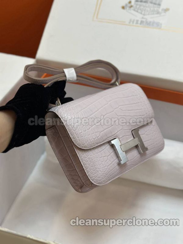 Hermes bag Super Clone picture and price Dream pink purpl Shoulder Crossbody Alligator women 3