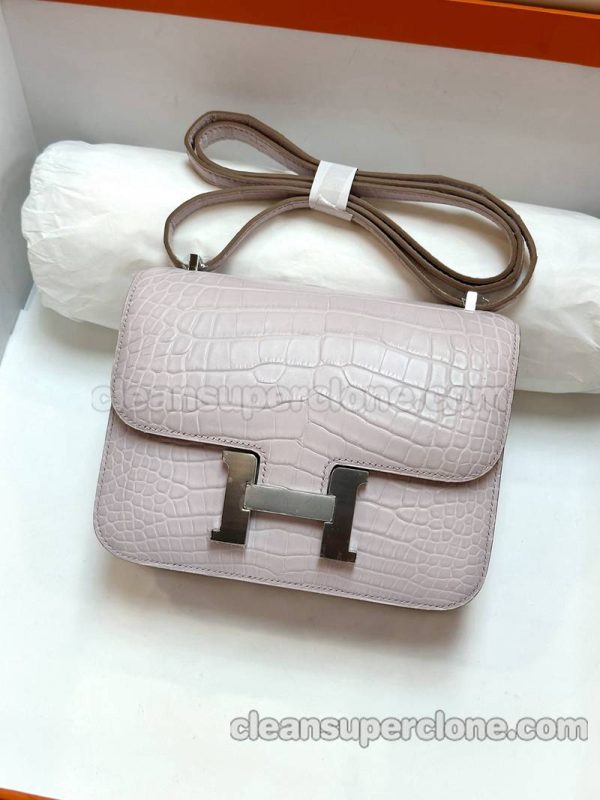 Hermes bag Super Clone picture and price Dream pink purpl Shoulder Crossbody Alligator women 5