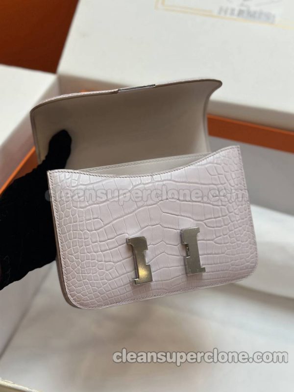 Hermes bag Super Clone picture and price Dream pink purpl Shoulder Crossbody Alligator women 7