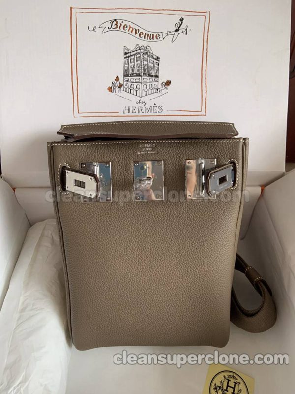 cowhide bag 1:1 Copy description and price brown Hermes Waist women and men 8