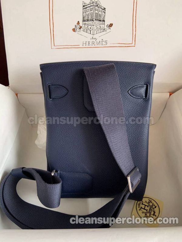 Hermes bag Super Clone picture and price blue Waist cowhide women and men 2