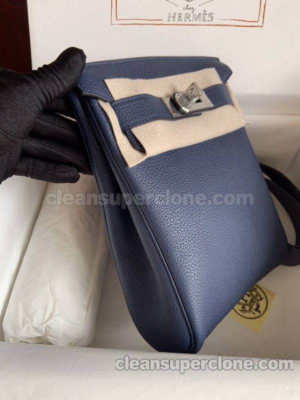 Hermes bag Super Clone picture and price blue Waist cowhide women and men 4