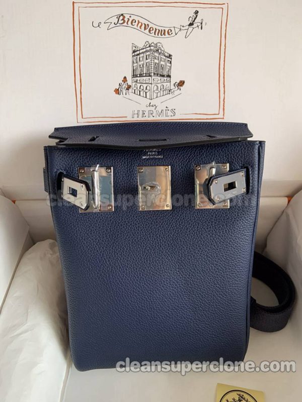 Hermes bag Super Clone picture and price blue Waist cowhide women and men 8