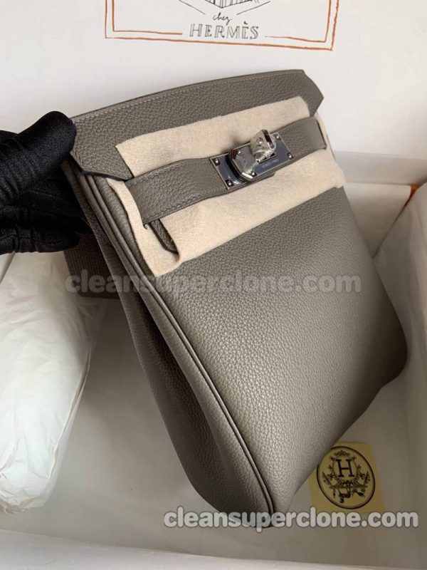 Waist bag replica details and pricing gray Hermes cowhide women and men 4