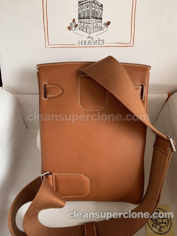 Hermes bag Super Clone picture and price brown Waist cowhide women and men 2