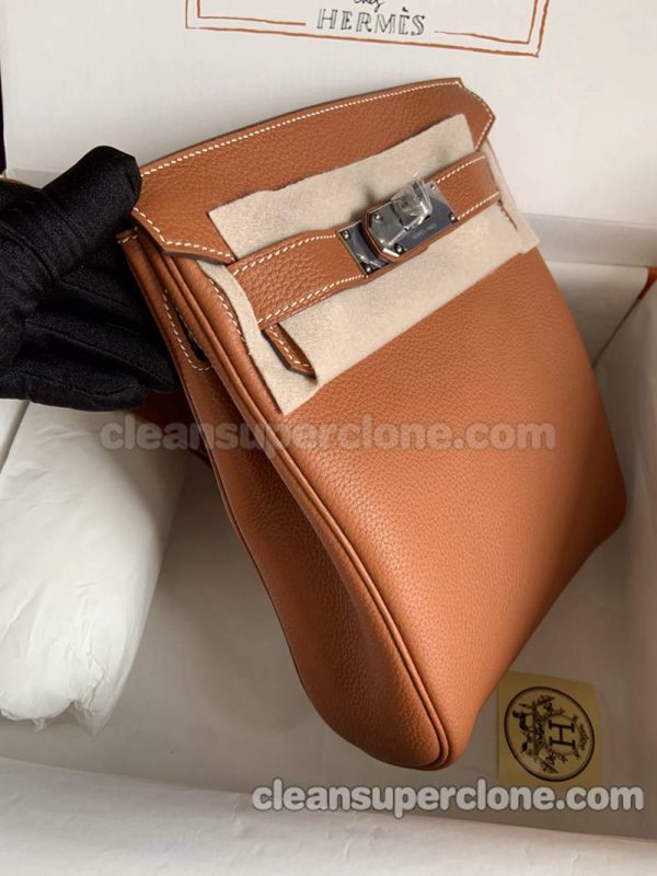 Hermes bag Super Clone picture and price brown Waist cowhide women and men 4