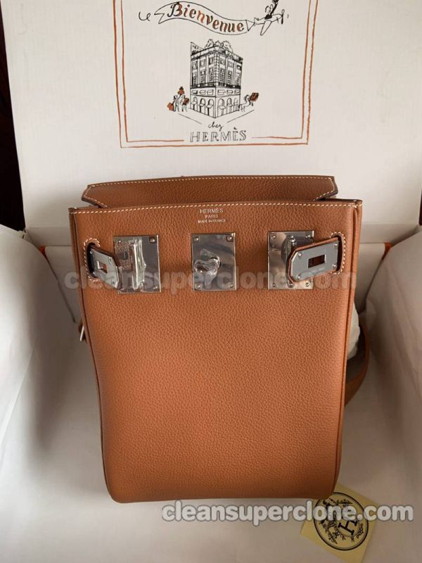 Hermes bag Super Clone picture and price brown Waist cowhide women and men 7