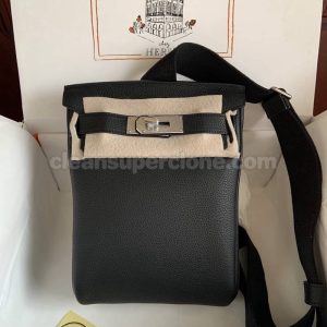 Waist bag replica details and pricing black Hermes cowhide women and men