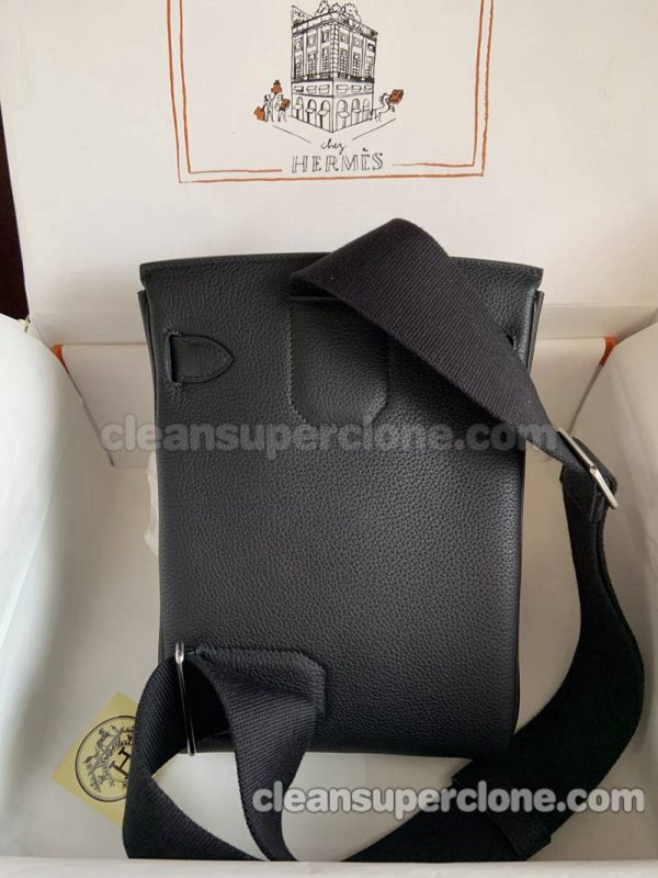 Waist bag replica details and pricing black Hermes cowhide women and men 2