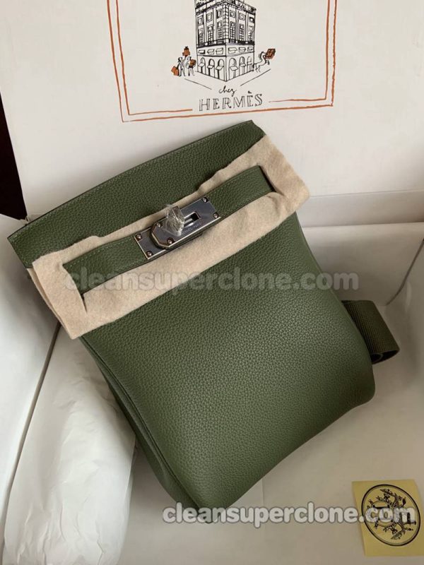 Waist bag replica details and pricing green Hermes cowhide women and men 3