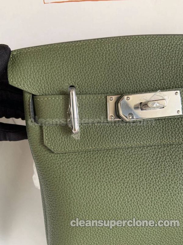 Waist bag replica details and pricing green Hermes cowhide women and men 6