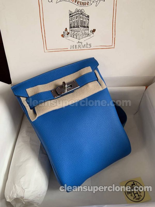 cowhide bag 1:1 Copy description and price blue Hermes Waist women and men 3