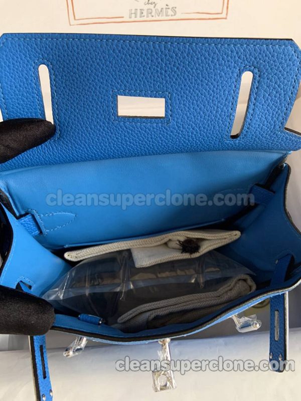 cowhide bag 1:1 Copy description and price blue Hermes Waist women and men 7