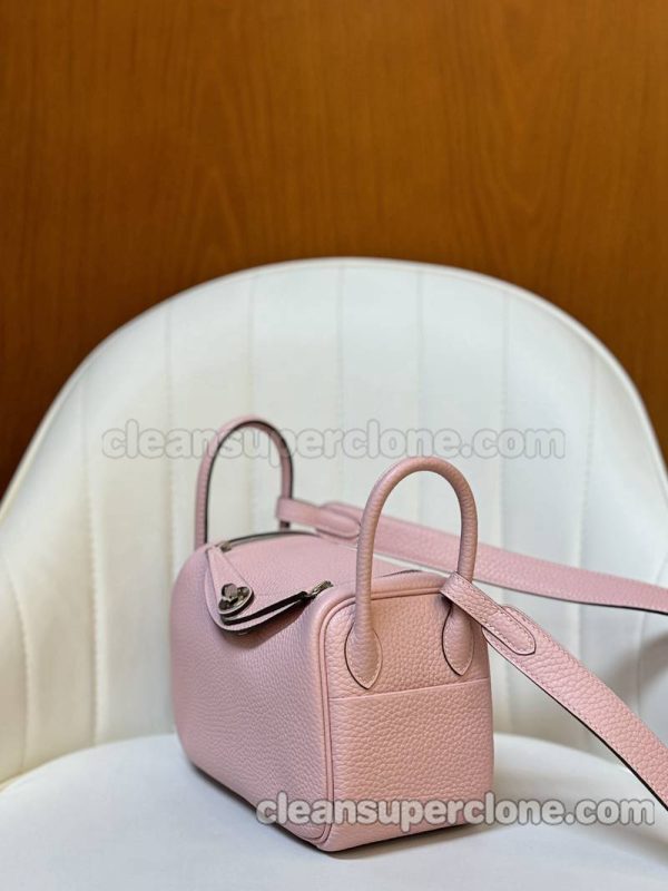 Hermes bag Super Clone picture and price pink Crossbody Shoulder cowhide women 3