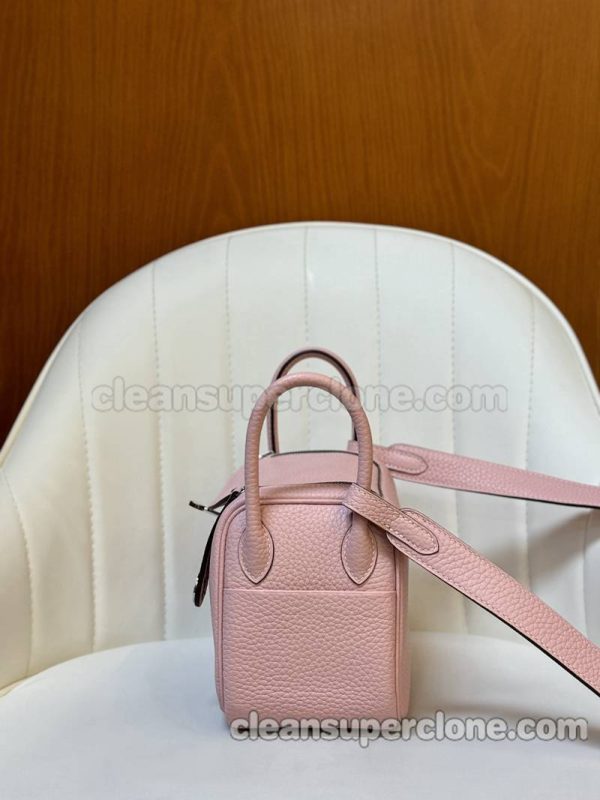 Hermes bag Super Clone picture and price pink Crossbody Shoulder cowhide women 7