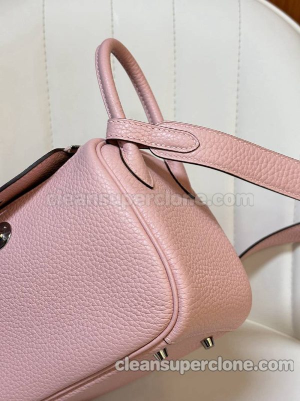 Hermes bag Super Clone picture and price pink Crossbody Shoulder cowhide women 8