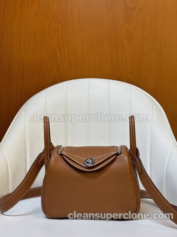 Crossbody bag replica details and pricing brown Hermes Shoulder cowhide women