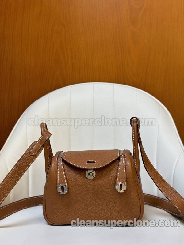 Crossbody bag replica details and pricing brown Hermes Shoulder cowhide women 2