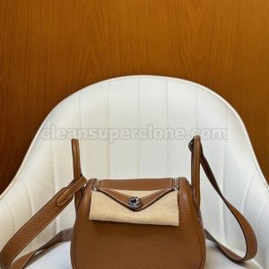 Crossbody bag replica details and pricing brown Hermes Shoulder cowhide women 3