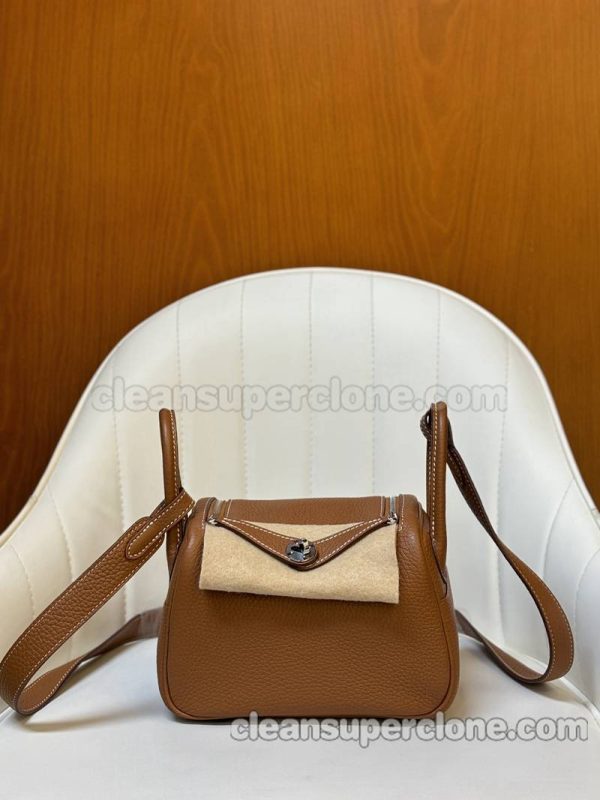 Crossbody bag replica details and pricing brown Hermes Shoulder cowhide women 3