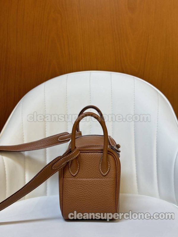 Crossbody bag replica details and pricing brown Hermes Shoulder cowhide women 4