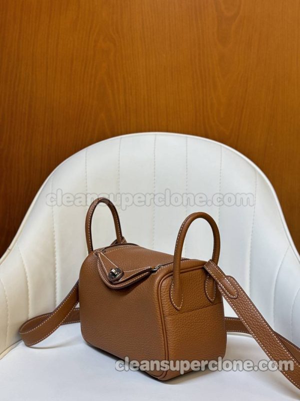 Crossbody bag replica details and pricing brown Hermes Shoulder cowhide women 6