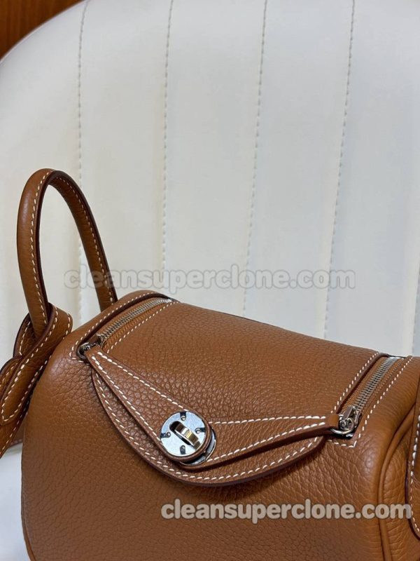 Crossbody bag replica details and pricing brown Hermes Shoulder cowhide women 7