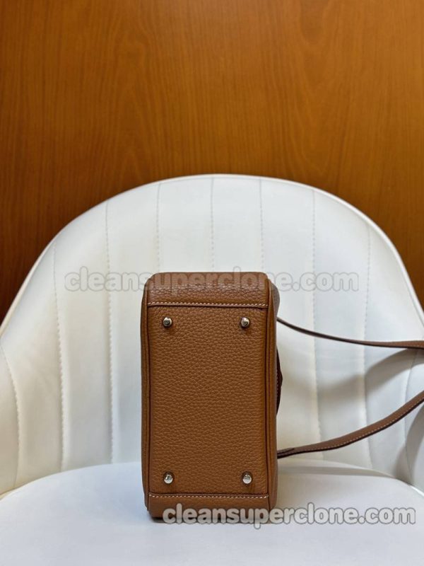 Crossbody bag replica details and pricing brown Hermes Shoulder cowhide women 8