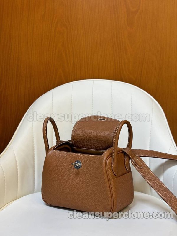 Crossbody bag replica details and pricing brown Hermes Shoulder cowhide women 9