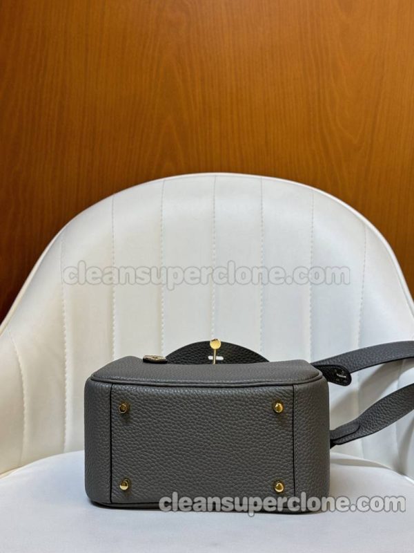 cowhide bag 1:1 Copy description and price Dark grey Hermes Crossbody Shoulder women 2