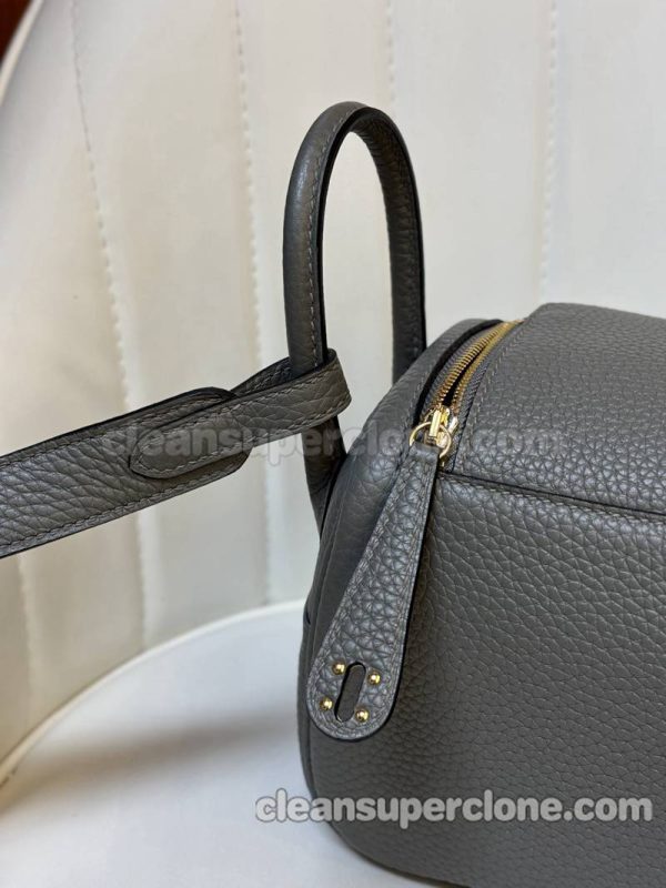 cowhide bag 1:1 Copy description and price Dark grey Hermes Crossbody Shoulder women 8