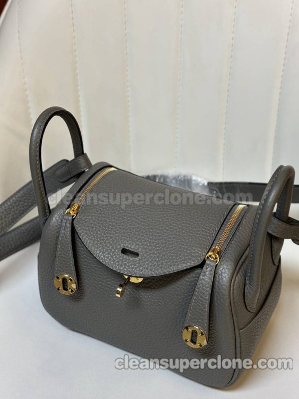 cowhide bag 1:1 Copy description and price Dark grey Hermes Crossbody Shoulder women 9