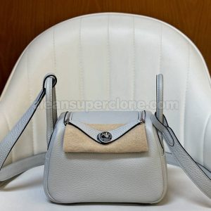 Hermes bag Super Clone picture and price silver Crossbody Shoulder cowhide women 3